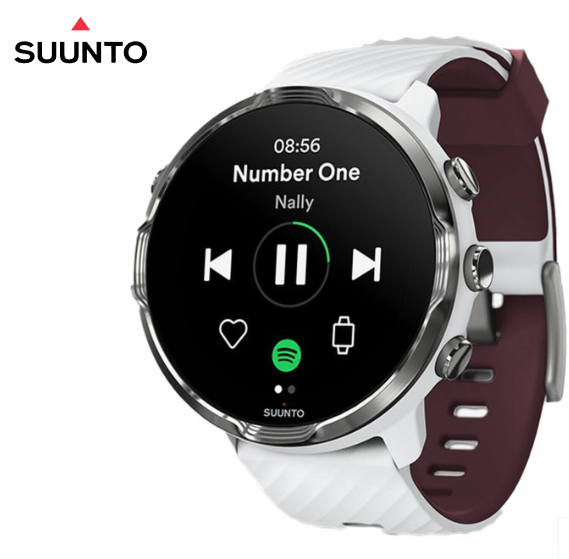 Suunto 7 GPS Smartwatch - White Burgundy